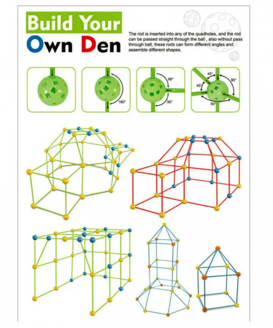 Детский 3D конструктор Build Your Own Den - фото6