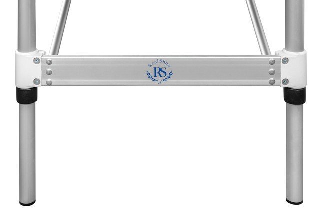 Складной 2-х секционный алюминиевый массажный стол RS BodyFit, чёрно-оранжевый - фото6