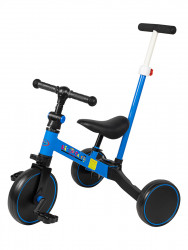 Детский велосипед-беговел с ручкой Kid's Care 003T (синий) - фото